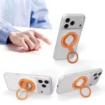 Dual Magnetic Phone Stand & Ring Grip|Ultra-Slim 360° Rotatable MagSafe Compatible Desk Kickstand for iPhone & Android - Image 9