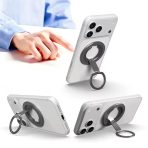 Dual Magnetic Phone Stand & Ring Grip|Ultra-Slim 360° Rotatable MagSafe Compatible Desk Kickstand for iPhone & Android - Image 3