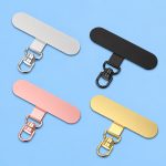 Ultra-Thin Stainless Steel Phone Lanyard Tab | 360° Swivel Anti-Drop Case Insert