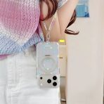 Cosmic Pastel Star Clear MagSafe Stand Case & Beaded Wristlet Charm Set - Image 7