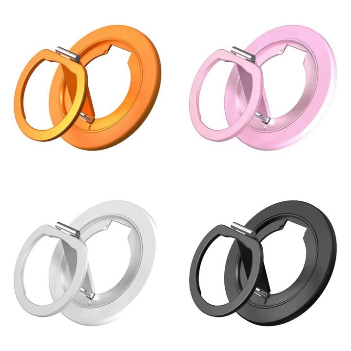7f3bde33-0bbc-46b2-a876-23084c8ec306 Dual Magnetic Phone Stand & Ring Grip|Ultra-Slim 360° Rotatable MagSafe Compatible Desk Kickstand for iPhone & Android - Image 1