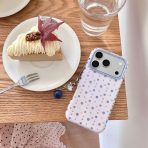 Purple Pastel Star & Moon Pattern Phone Case with Charm- iPhone 17 Pro Max - Image 3