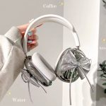 Silver Bow Airpods Max Ear Cup Covers