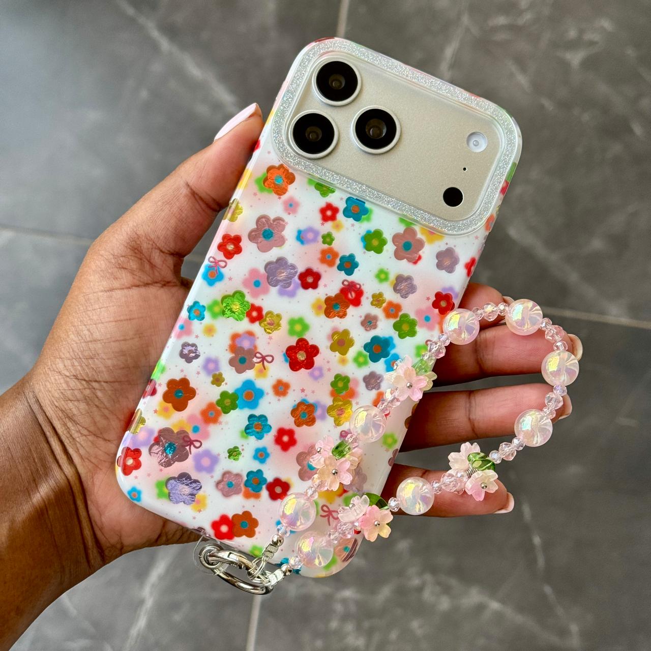 dc1e2c06-ceb9-4e80-852f-db387a959912 Flower Pop Charmed iPhone Case - Image 1