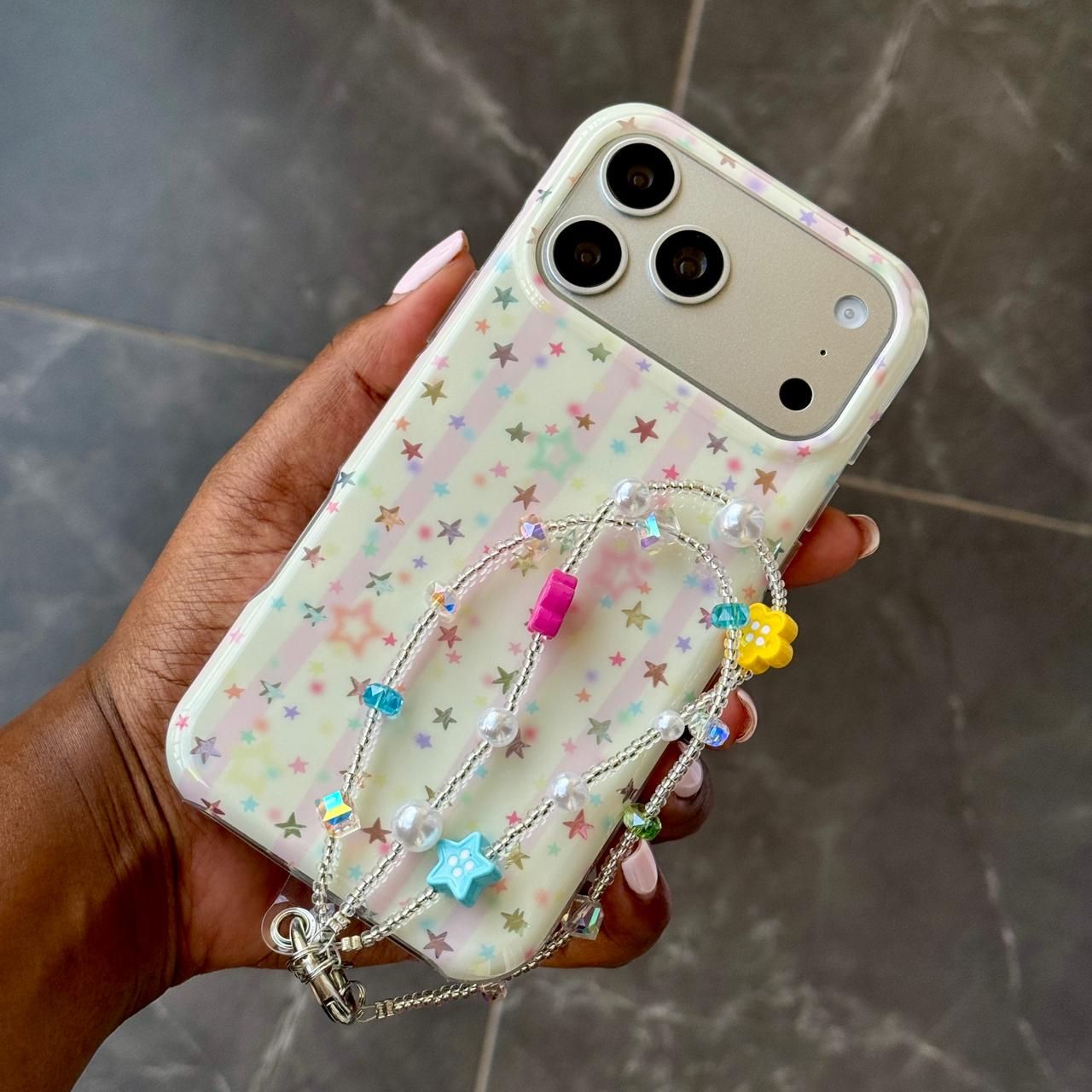 fcb88c55-06f2-4ebc-b3e3-0c80d9c7f2d4 Starry Bloom Charmed iPhone 17 Pro Max Case - Image 1